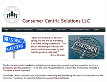 Tablet Screenshot of consumer-centric.com